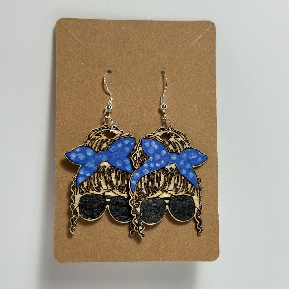 Messy Bun Earrings